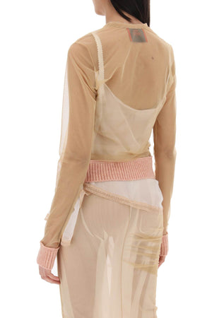 DILARA FINDIKOGLU Asymmetric Multi-Colored Long-Sleeved Top for Women