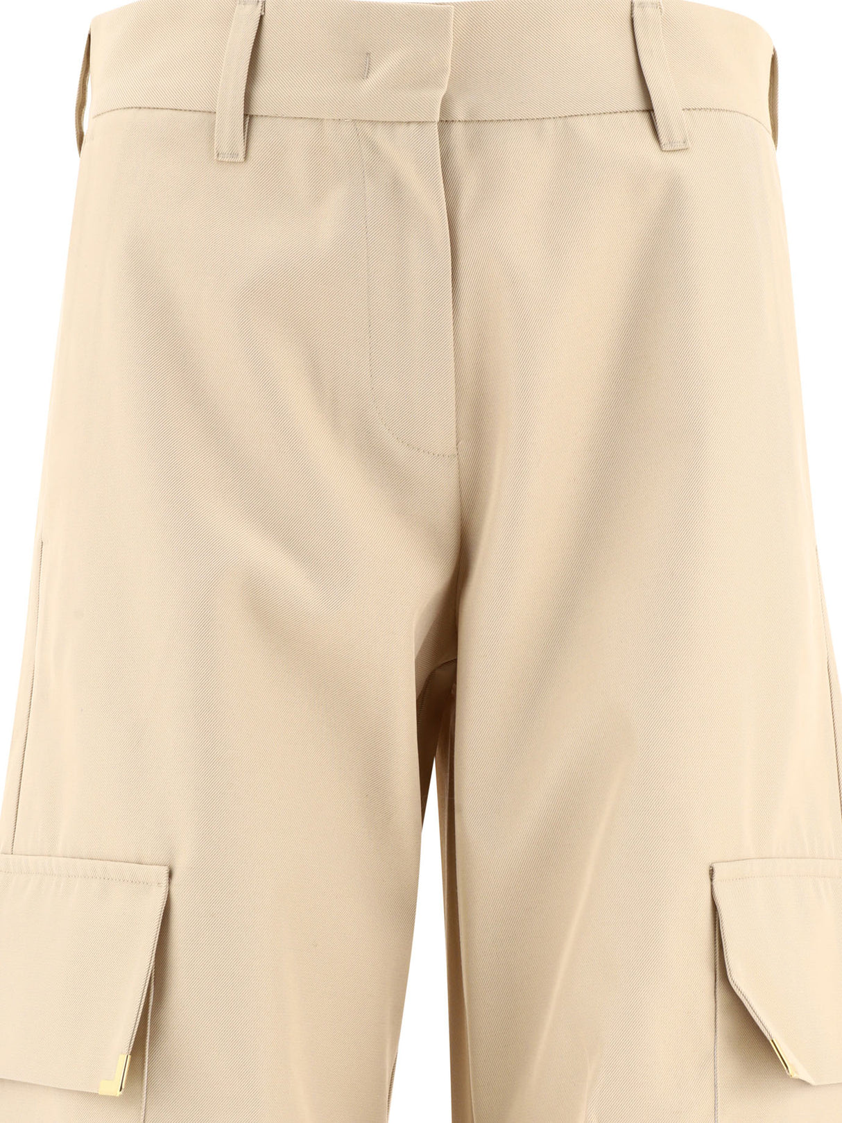PALM ANGELS Beige Cargo Trousers for Women