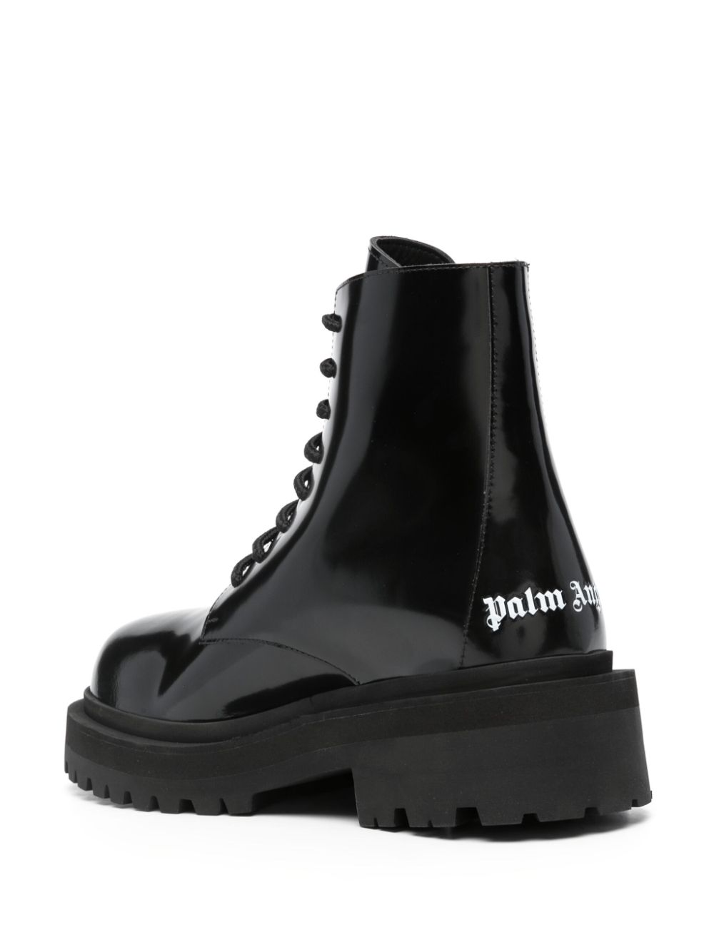 PALM ANGELS Statement Logo Combat Boots for Women