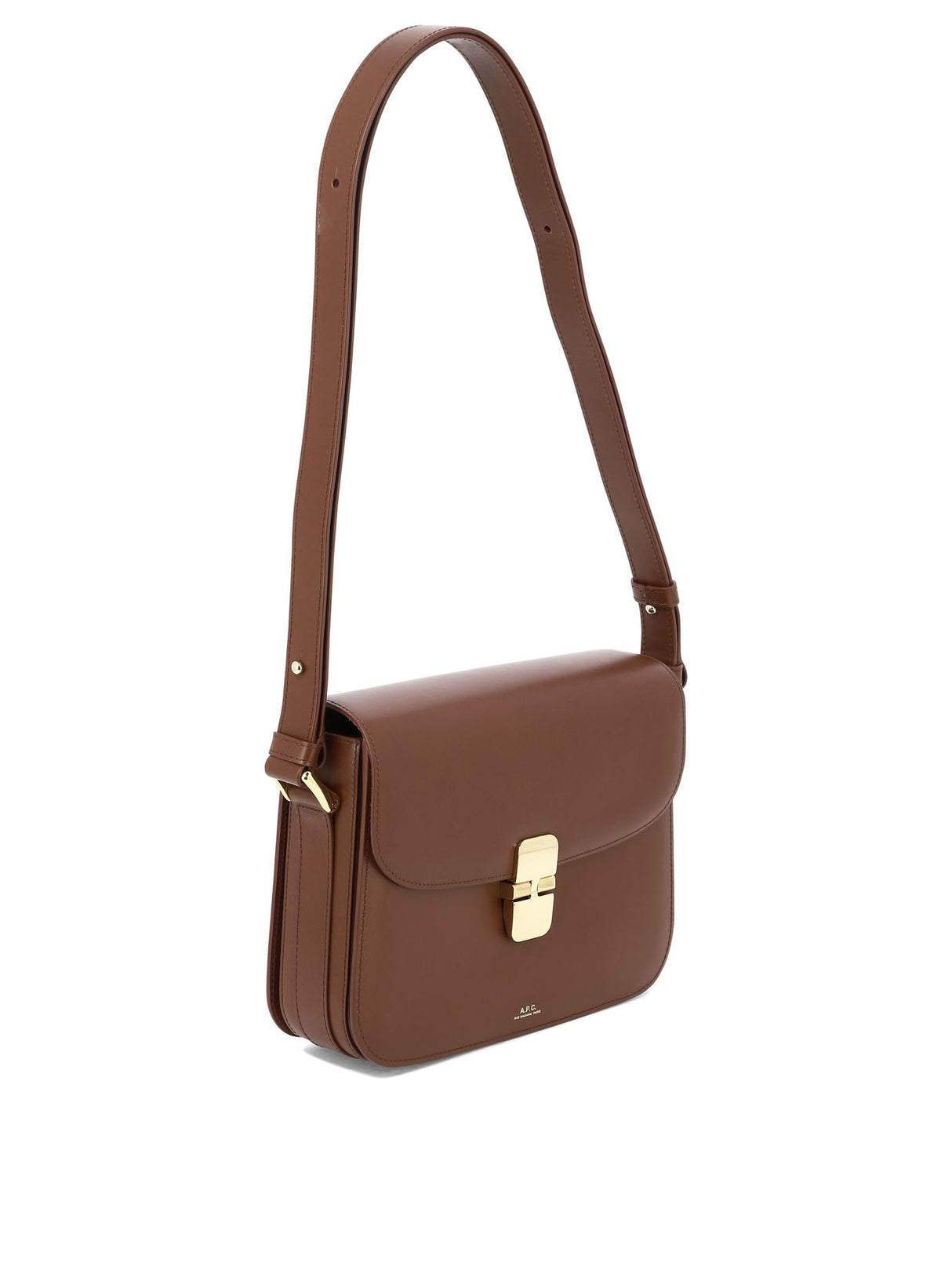 A.P.C. Brown Leather Crossbody Bag for Women - SS24 Collection