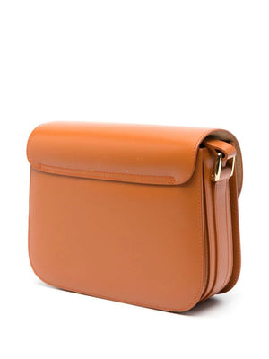 A.P.C. Elegant Leather Brown Crossbody Bag for Women