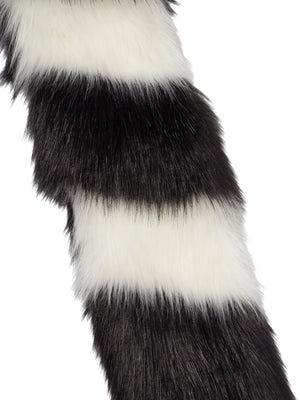 OFF-WHITE Luxury Faux Fur Scarf for Women