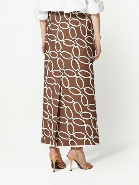 VALENTINO Women's Brown Long Skirt