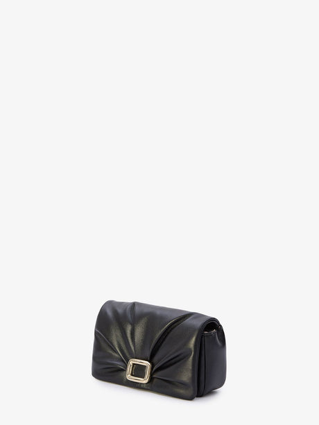 ROGER VIVIER Elegant Black Clutch for Women – High-End Designer SS24 Collection