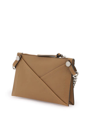 MULBERRY Brown Leather Envelope-Like Handbag with Swappable Handles