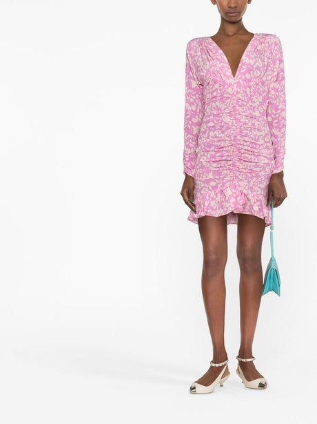 Pink Stretch Silk Dress for Women by Isabel Marant