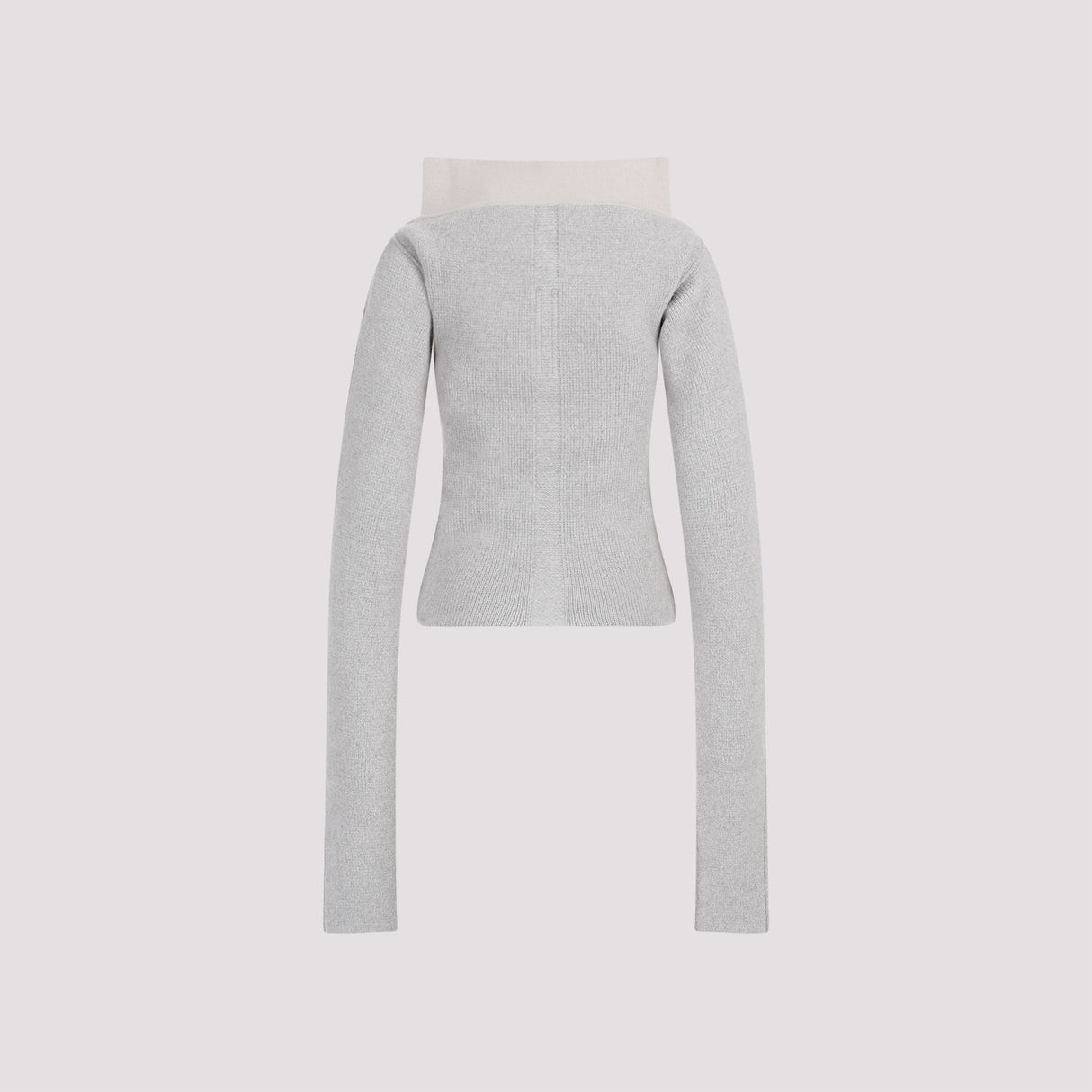 RICK OWENS Cowl Pullover in Nude & Neutrals for Women - FW23 Cashmere Knitwear