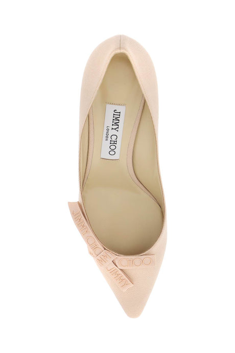 JIMMY CHOO Pink Canvas Romy 60 Pumps for Women