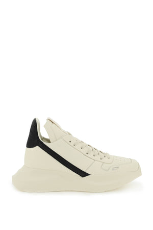 RICK OWENS White Low Milk Leather Trainers for Men - SS23 Collection