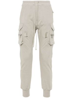 RICK OWENS Taupe Grey T-Shirt Texture Cargo Pants for Men