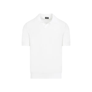 ZEGNA Classic White Cotton Polo for Men - SS24 Collection