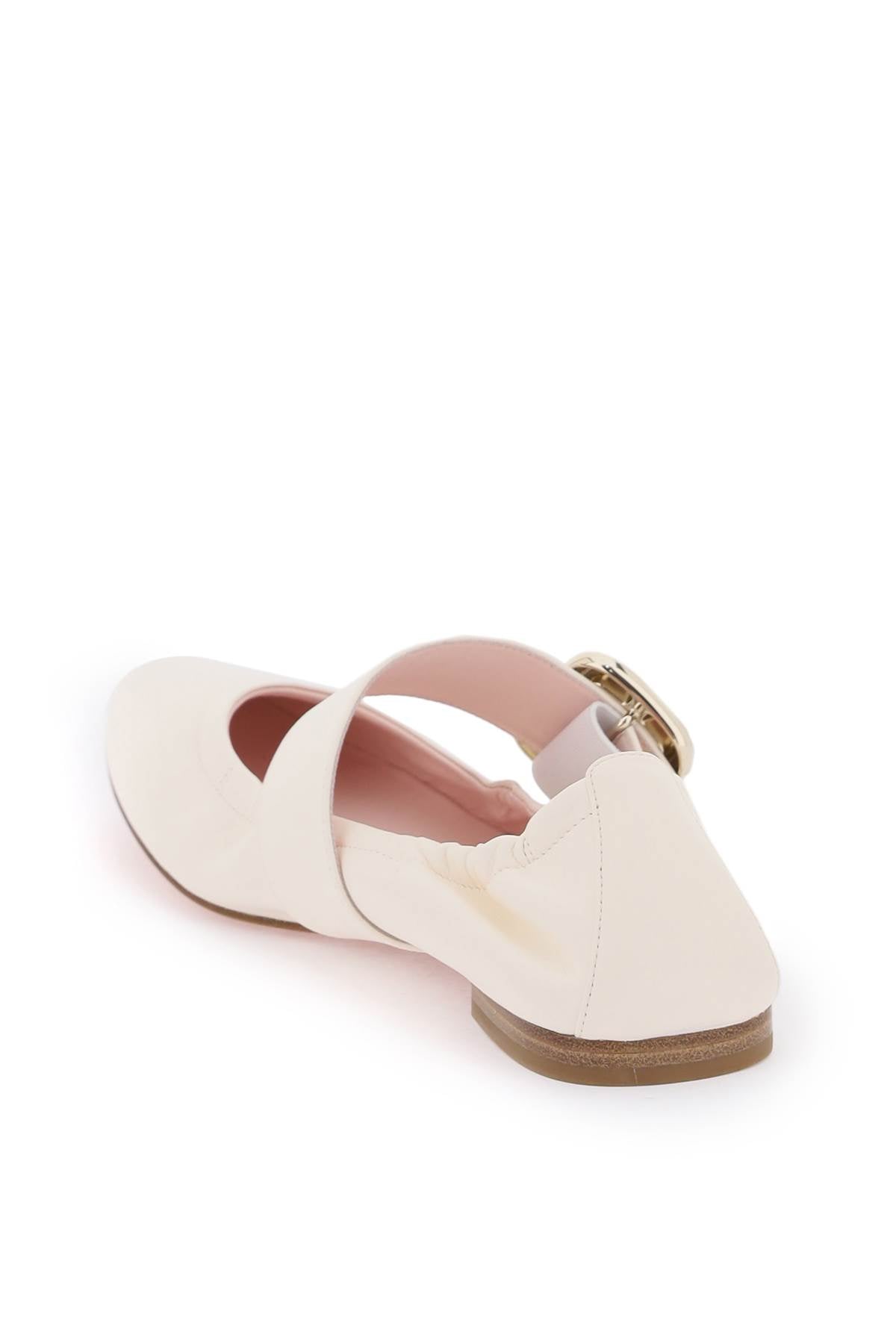 ROGER VIVIER Classic White Leather Ballerina Flats for Women – Perfect for FW23!