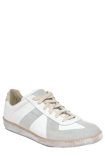 MAISON MARGIELA Vintage Nappa and Suede Replica Sneakers for Men