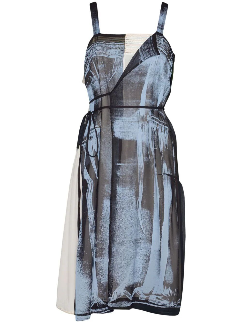 MAISON MARGIELA Blue Silk Dress for Women - SS24 Collection