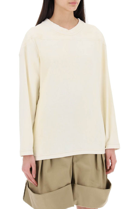 MAISON MARGIELA Stay Chic in this Trendy Neutral Crewneck for Women