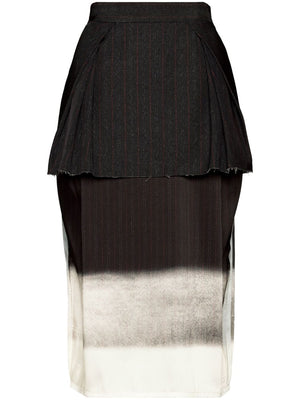 MAISON MARGIELA Layered Twill Skirt - Sophisticated and Timeless for Women