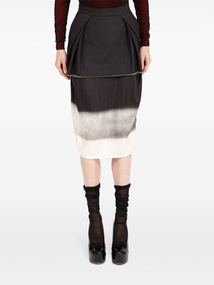 MAISON MARGIELA Layered Twill Skirt - Sophisticated and Timeless for Women