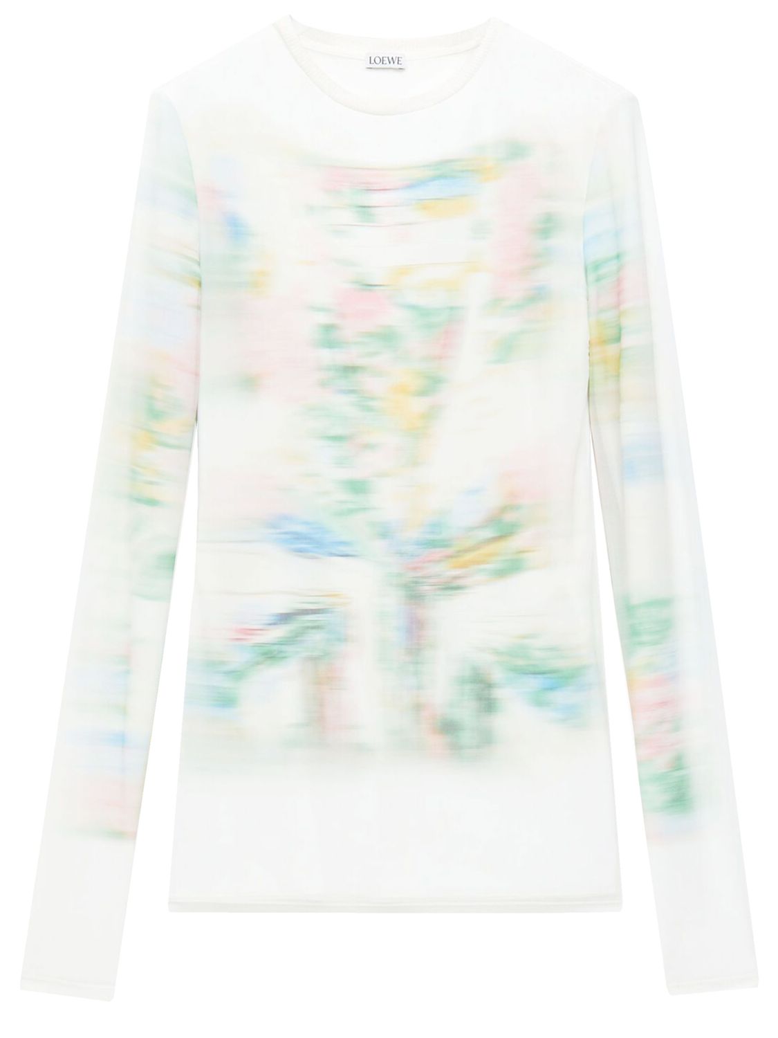 LOEWE Multicolor Mesh Long-Sleeved Top for Women - FW23 Collection