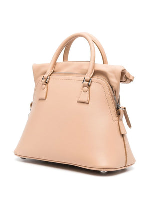 MAISON MARGIELA Blush Leather Tote Handbag for Women from FW22 Collection