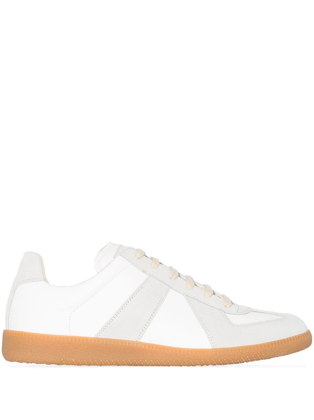 Women's White Leather Low-Top Sneakers for SS24 by Maison Margiela