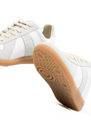 MAISON MARGIELA White Leather Low-Top Sneakers for Women