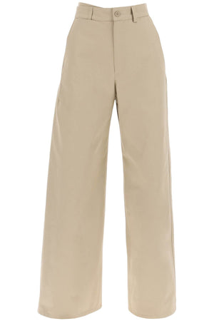MM6 MAISON MARGIELA Versatile Cotton Gabardine Trousers for Women - SS24