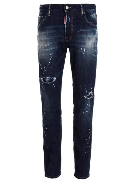 DSQUARED2 Men's Paint Splatter Distressed Jeans - FW22
