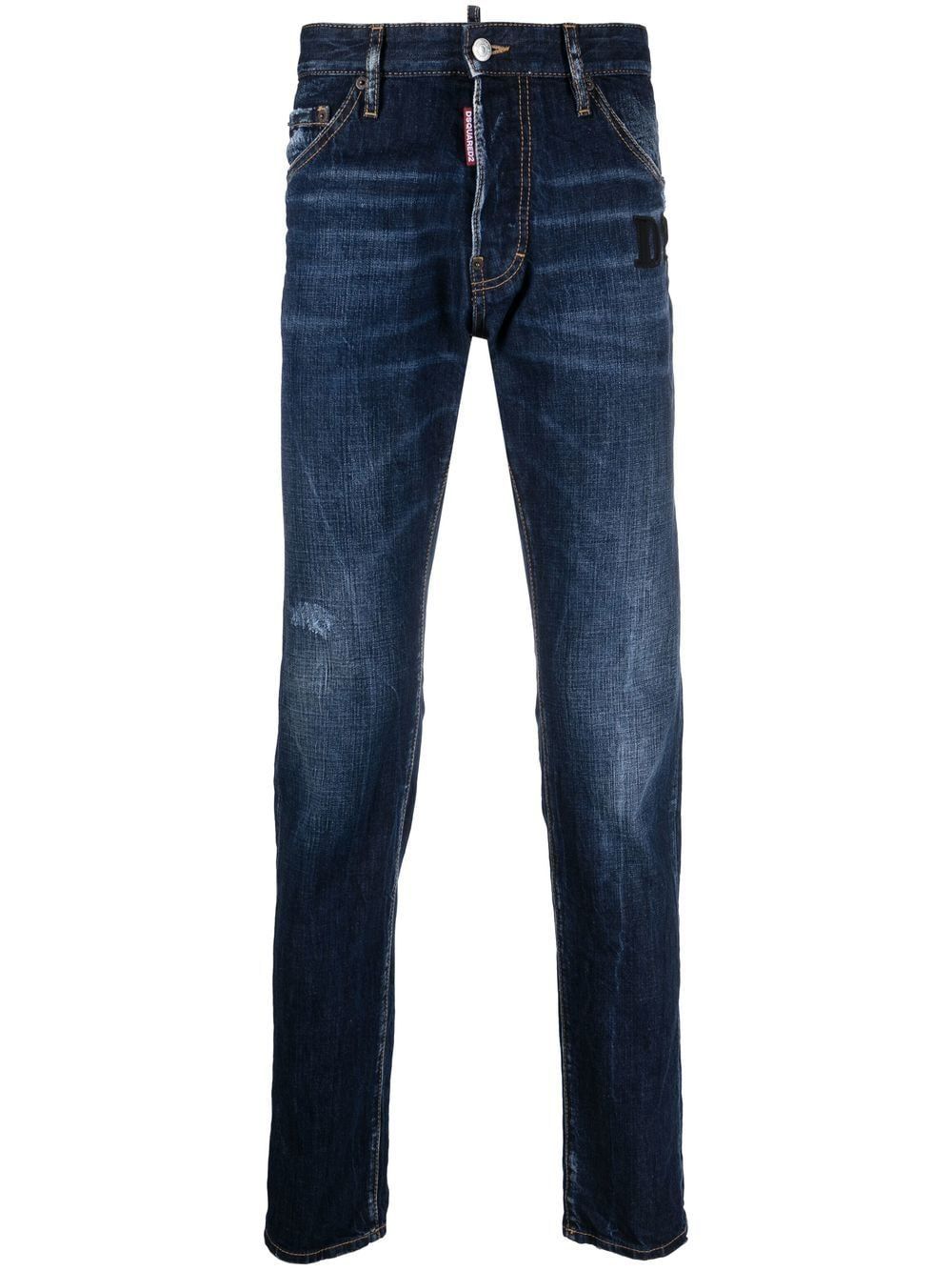 DSQUARED2 Blue Navy 5-Pocket Pants for Men - SS23 Collection