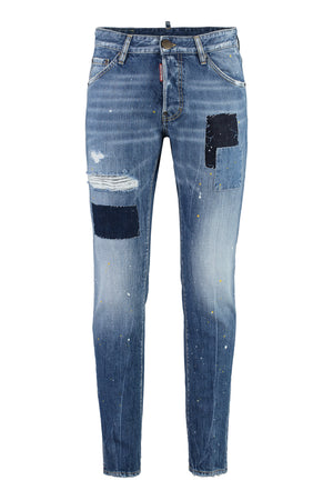 DSQUARED2 Men's Worn-Out Effect 5-Pocket Jeans in Denim for FW23
