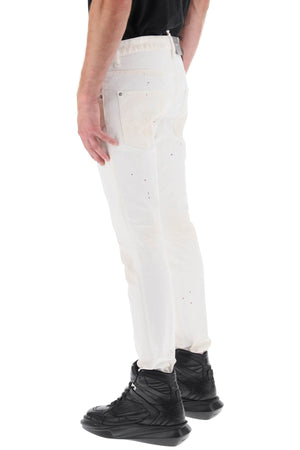 DSQUARED2 Men's White Relaxed Fit Jeans from FW23 Collection