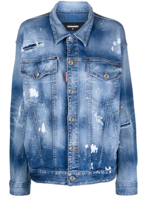 DSQUARED2 Blue Oversized Denim Jacket for Women - SS24 Collection