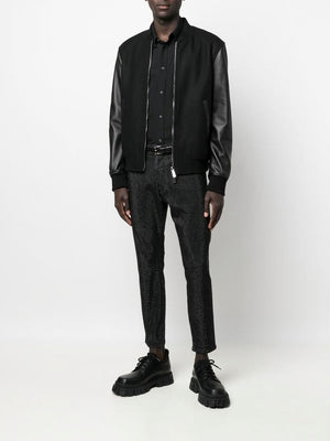 DSQUARED2 Black Wool Blend Men's Sports Jacket | FW22 Collection