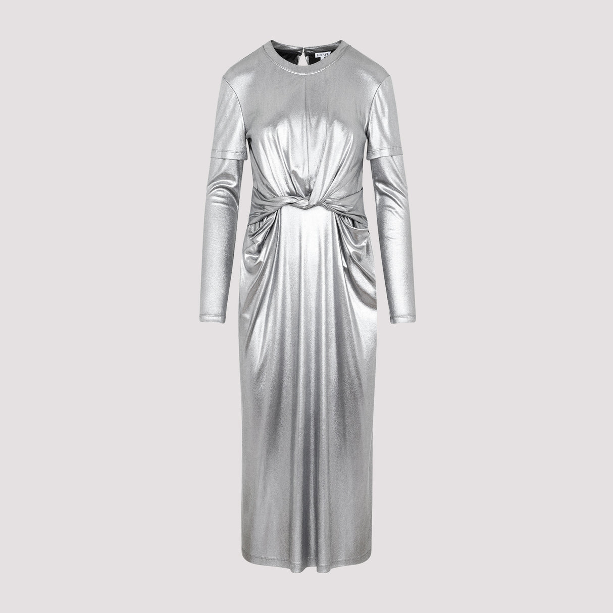 LOEWE Metallic Draped Dress for Women - SS23 Collection