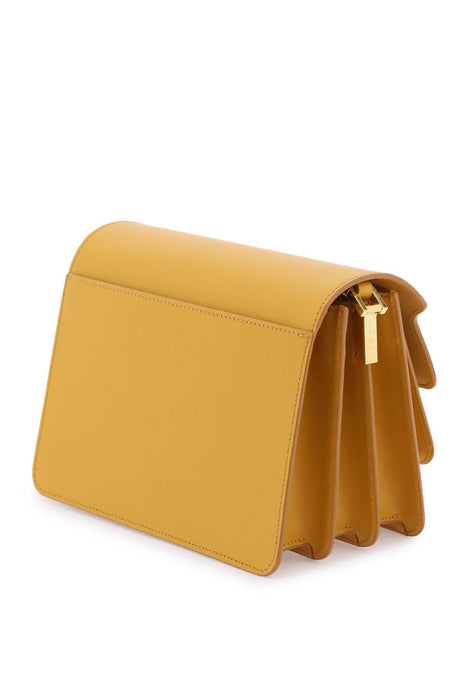 MARNI Multicolor Saffiano Leather Medium Trunk Crossbody Handbag with Gold-Tone Hardware