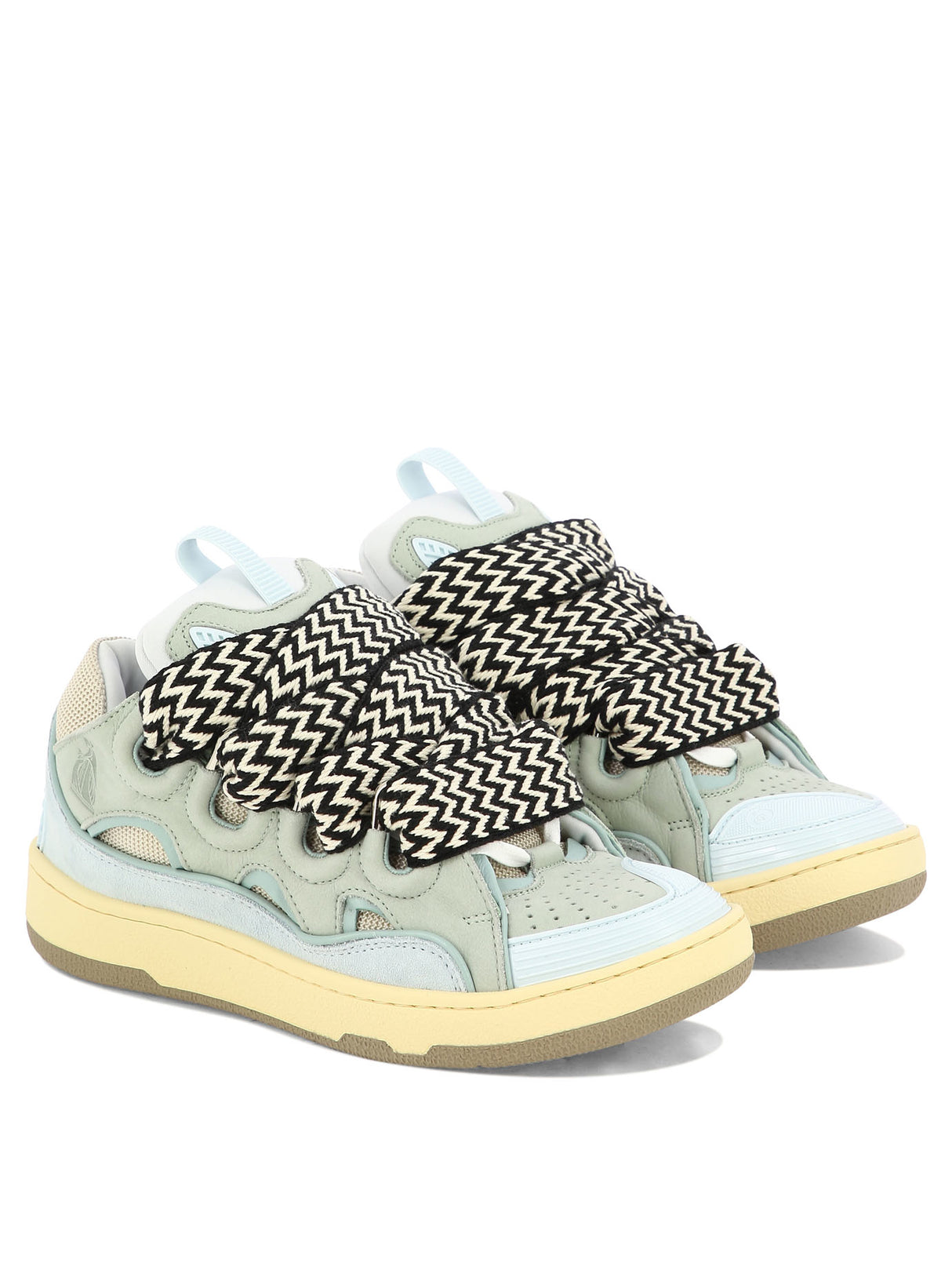 LANVIN Light Blue Quilted Sneakers for Women