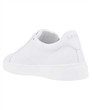 LANVIN Luxurious White Calf Leather Sneakers for Fashion-Forward Women