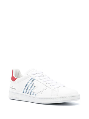 DSQUARED2 BOXER CONTRAST STITCH LEATHER Sneaker