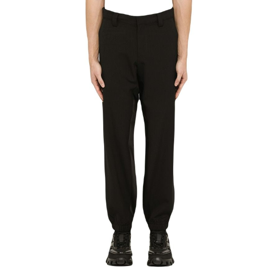 PRADA Classic Black Trousers for Men - SS23 Collection