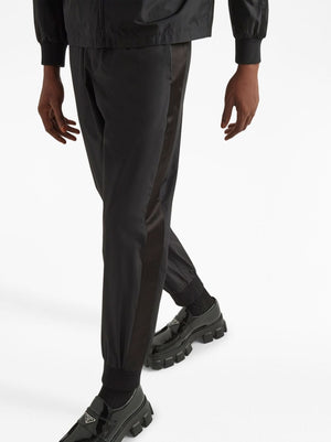 PRADA Luxurious Black Silk Trousers for Men