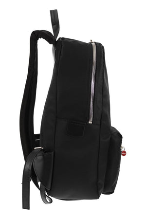 KITON Black Backpack with Logo - Men's Polyamide Backpack for SS24