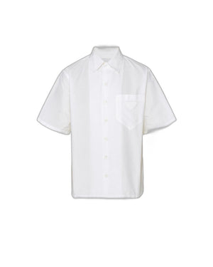 男士白色棉质衬衫 SS24