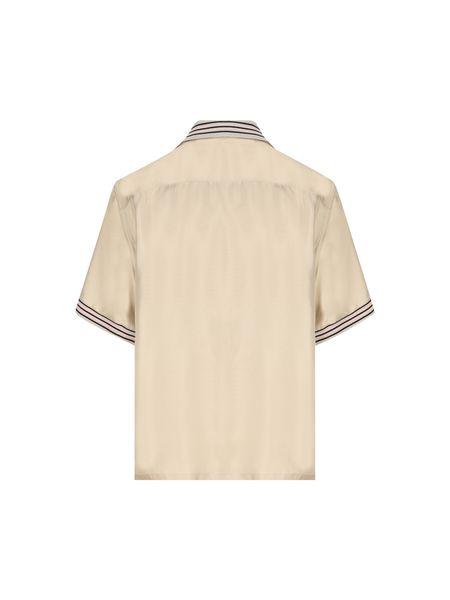 PRADA Luxurious Beige Silk Shirt for Men