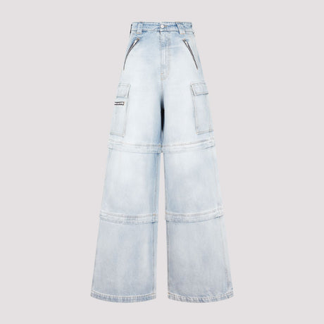 VETEMENTS Blue Baggy Jeans for Women, FW23 Collection