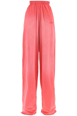 粉色SS23限量版双层圆领女士运动裤