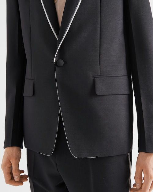 PRADA Luxurious Men's Mohair Jacket for Spring/Summer 2024