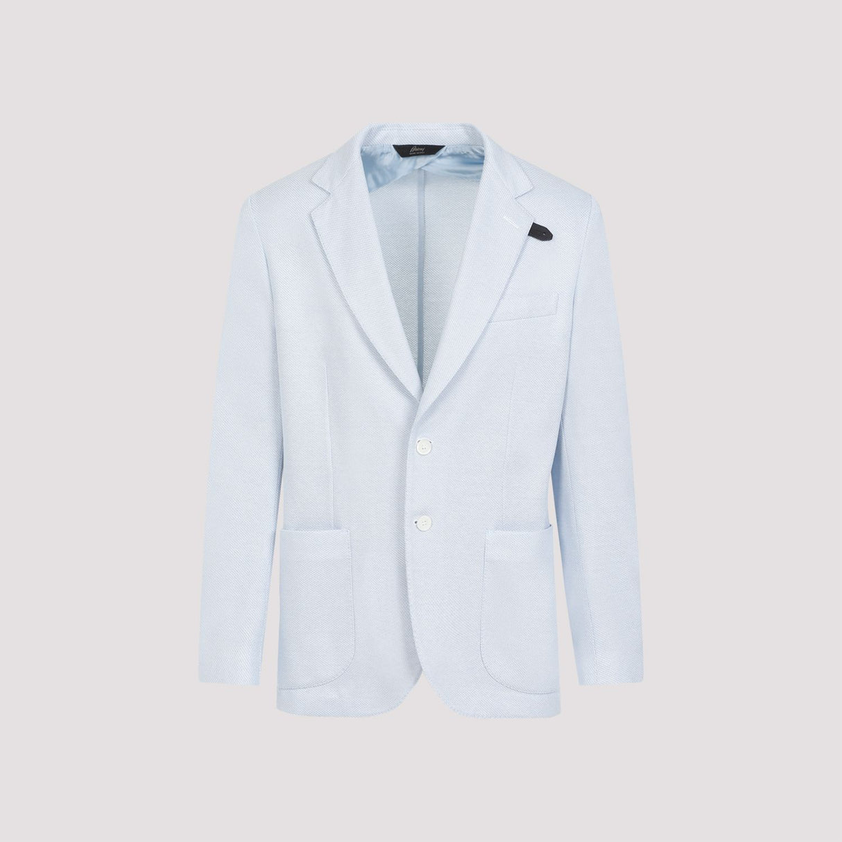 BRIONI Navy Silk Blazer for Men - SS24 Collection
