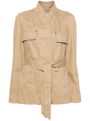 ISABEL MARANT White Cotton Workwear Jacket for Women - SS24 Collection