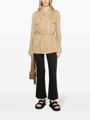 ISABEL MARANT White Cotton Workwear Jacket for Women - SS24 Collection