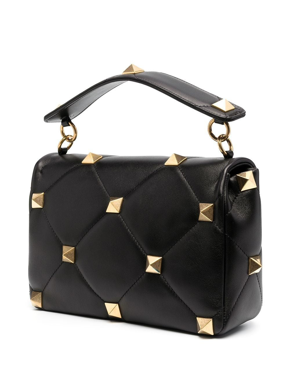 VALENTINO GARAVANI Chic Black Lambskin Leather Large Shoulder Bag for Women - SS23 Collection