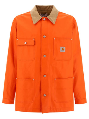 JUNYA WATANABE MAN Men's Orange Polyurethane Carryover Jacket